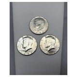 1970d 40% Silver Kennedy Half Dollars