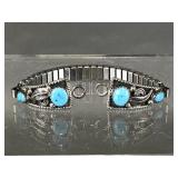 Sterling Silver Tipped Navajo Style Watch Ends