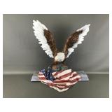 Hand Made Patriotic Eagle Art Assemblage