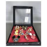 Official Disney License Lapel Pins In Display Box