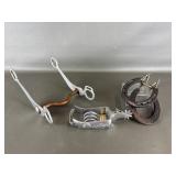 Vintage Horse Bit, Ashtray & Horseshoes