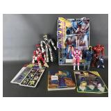 Vtg Mighty Morphin Power Rangers Rings, Action Fig