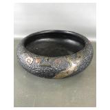 Antique Japanese Tokanabe Ware Pottery Bowl