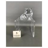 Fenton Glass Crystal Bear Paperweight *note