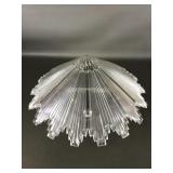 Art Deco Starburst Glass Light Fixture Shade