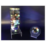 Vtg Cadmium, Luster & Manganese Marbles