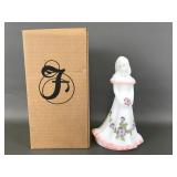 Vintage Fenton Satin Milk Glass Bridesmaid, W/ Box