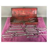 Vtg Tool Box & Wrenches