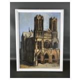 Notre Dame Cathedral Painting Signed
