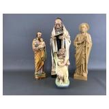 Chalkware  & Celluloid Religious Statues