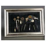 Framed Antique & Vintage Stick Pins