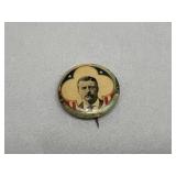 Epic Antique Teddy Roosevelt Political Pin Button