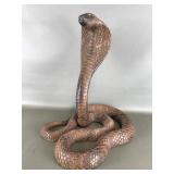 Handcrafted Wooden Cobra Sculpture