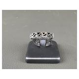 Vtg Sterling Silver Wave Ladies Ring