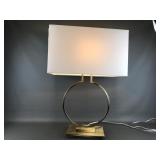 Contemporary Brass Finish Table Lamp