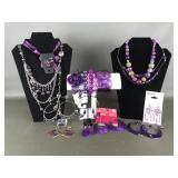 Royal Purple Vintage & Modern Costume Jewelry