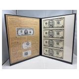 2003 4 Uncut $5 Federal Reserve Notes