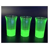 Uranium Glowing Liqueur Glasses