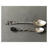 Vintage Demitasse 800 Silver Spoons