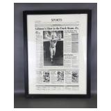 Framed Kirk Gibson Iconic Home Run 1988 La Times