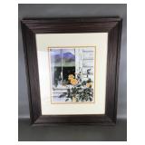 Framed Yellow Rose Print