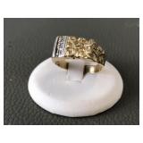 10k Gold Nugget Style Ring