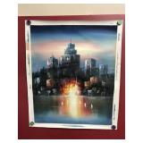Vtg Signed Bonsall Nyc Oil Painting Bare Canvas