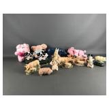 Farm Animal Figurines, Doorstoppers, And Plushies