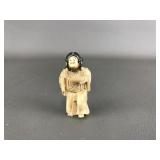 Antique Japanesse Bone Carving With Changing Face