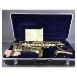 Conn Alto Saxaphone With Case ~ Engraved