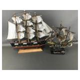 Bergantin Siglo Xviii & Santa Maria Model Ships