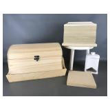 Paintable Wooden Chest & More