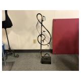 Decoractive Bronze Metal Treble Clef Sculputure