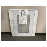 White Enamel Metal Columbia Protective Pet Grille