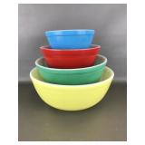 Vintage Nesting Multi-color Pyrex Bowls
