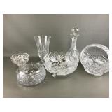 Crystal Decanter, Vase, And More Crystal And