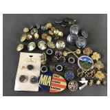 Vintage Military Buttons, Scout Pins & More!