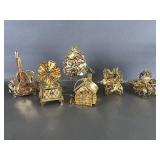 Danbury Mint 1997 & 1998 Gold Ornaments