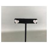 Swarovski Crystal Heart Stud Earrings