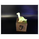 Fenton Glowing Burmese Dinosaur Figurine