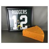 Framed Aaron Rodgers Jersey Number & More