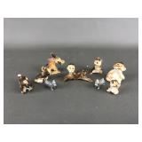 Porcelain & Plastic Mini Animal Figurines Fred