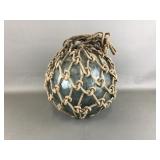 Vtg Japanese Large Glass Fishing Boat Buoy Ball
