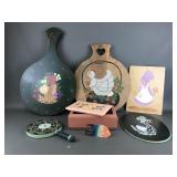 Hand Painted Wooden Lot Artist: Blderby