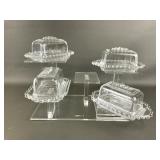 Candlewick Glass Butter Dishes
