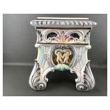 Vintage Italian Capodimonte Porcelain Pedestal