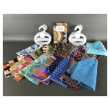 Vtg Nylon And Acetate Scarf Collection & More