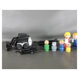 Vtg Tonka Bobacat Skid-steer Loader & Wooden Litte