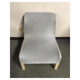 IKEA Nolmyra lounge chair, grey mesh & birch