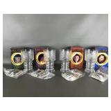 Vtg Lord Of The Ring Glass Goblets